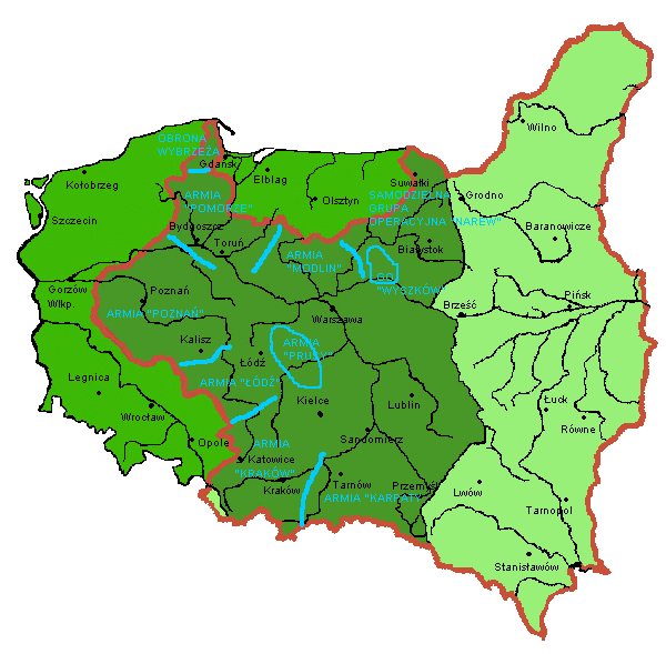 Mapa Polski